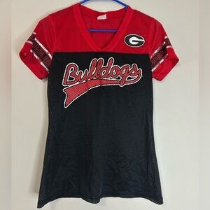 Rivalry Threads Bulldogs Red and Black Women’s Jersey, Size S